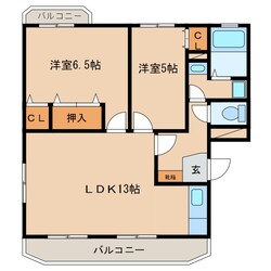 上田駅 徒歩79分 2階の物件間取画像